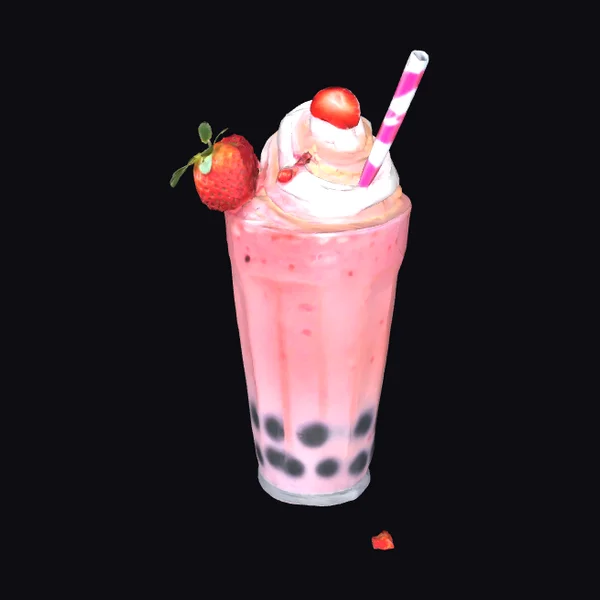 Strawberry Boba Tea