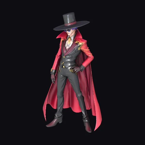 Anime villain in hat