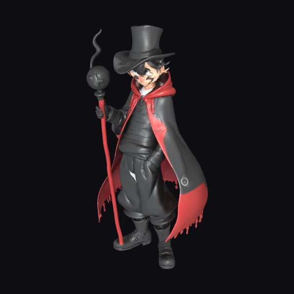 Anime Villain with Staff