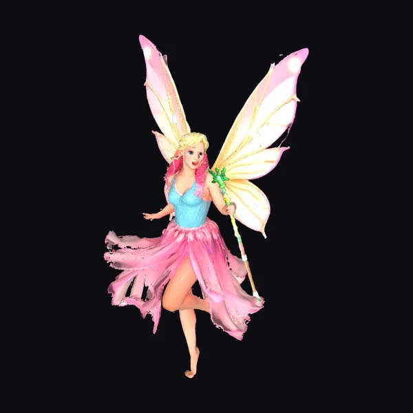 Whimsical Fairy with Wand