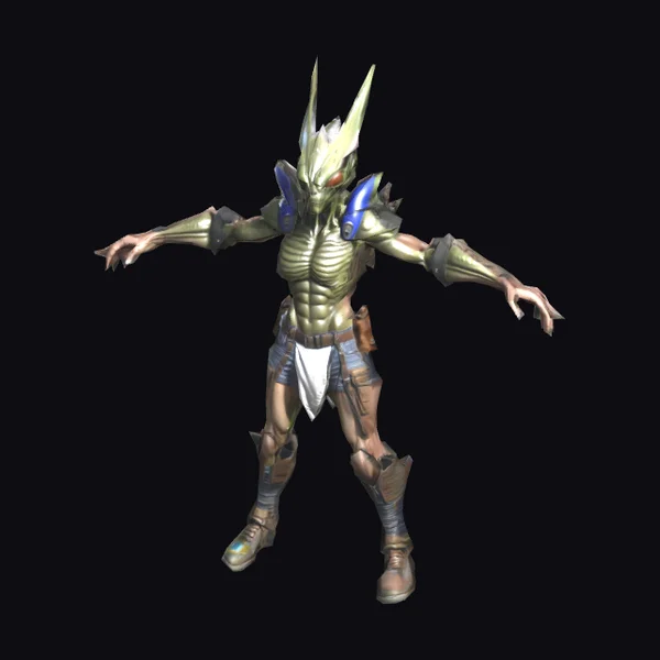 Alien Warrior with Armor