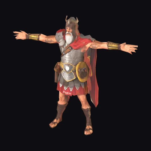 Ancient Celtic Warrior Standing