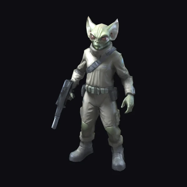Alien with Combat Gear