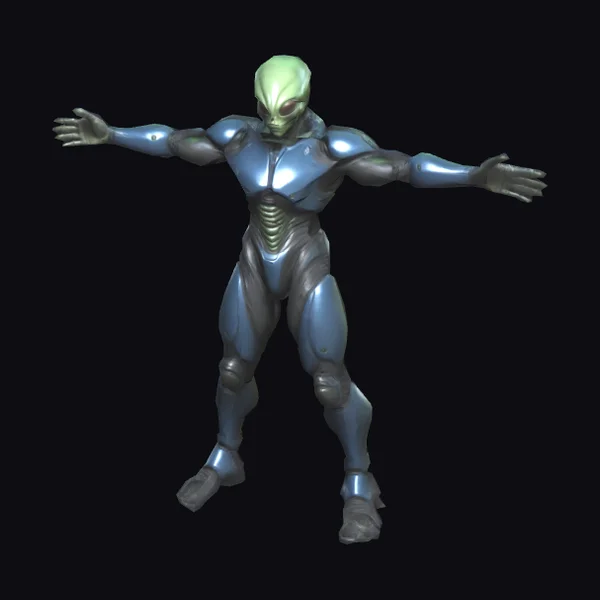 Alien in Combat Suit