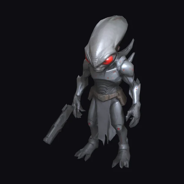 Alien Hunter with Gun