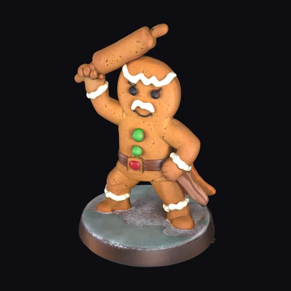 Gingerbread Warrior Figurine