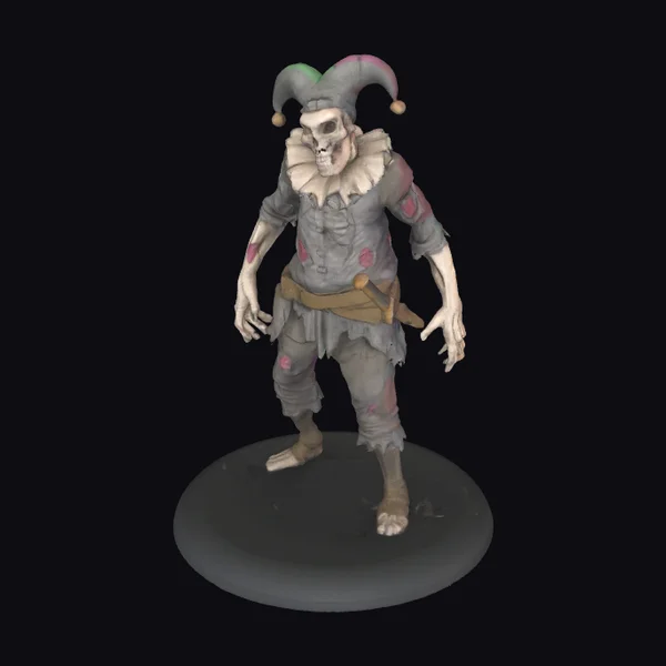 Zombie Harlequin Jester