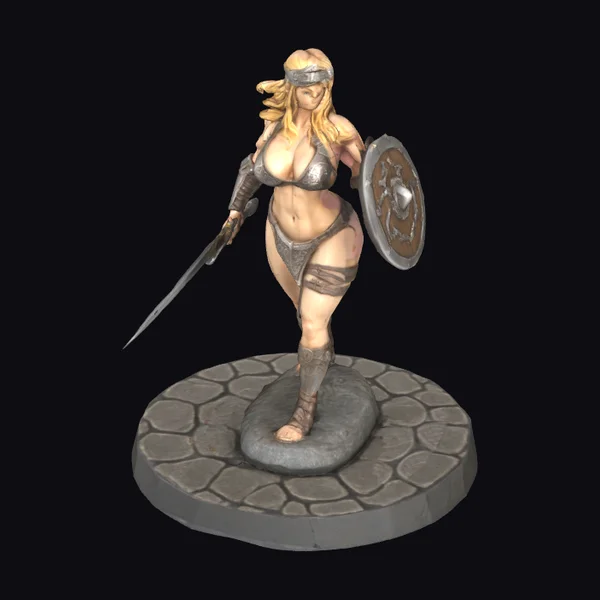 Warrior Maiden with Sword