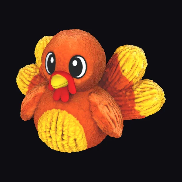 Fluffy Toy Turkey
