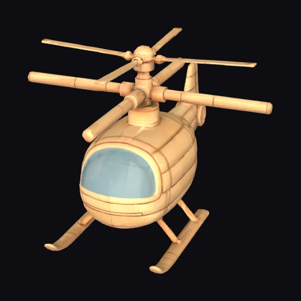 Bamboo Helicopter Model