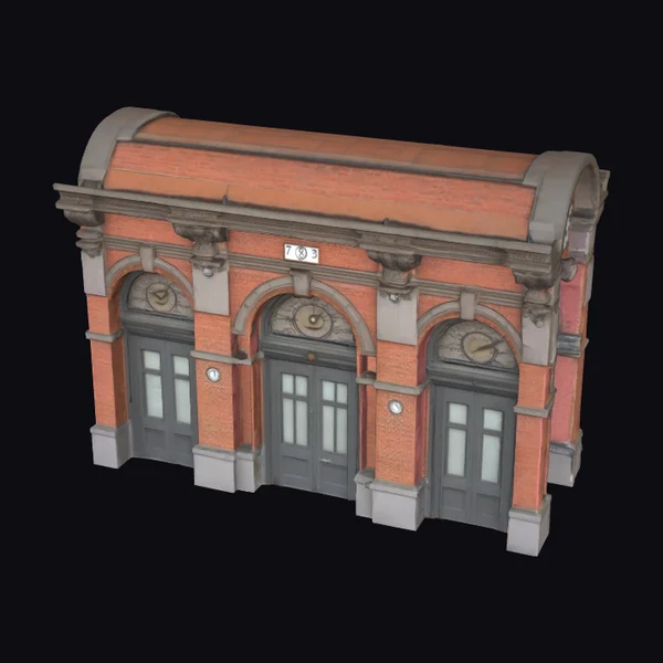 Berlin Train Station Facade