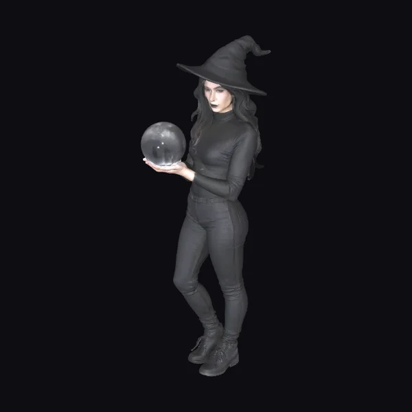 Witch with Crystal Ball