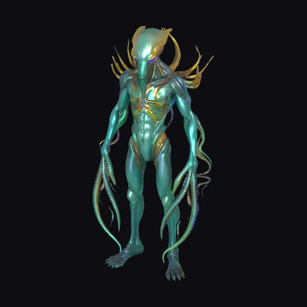 Alien Entity with Tentacles