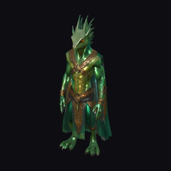 Emerald Lizard Humanoid