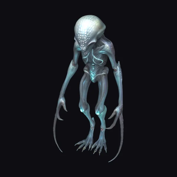 Alien Creature with Tentacles