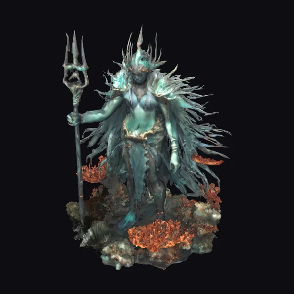 Ancient Sea Goddess Statue