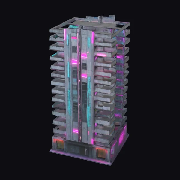 Cyberpunk Apartment Building