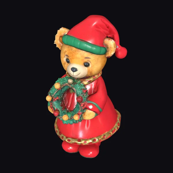 Christmas Teddy Bear Wreath