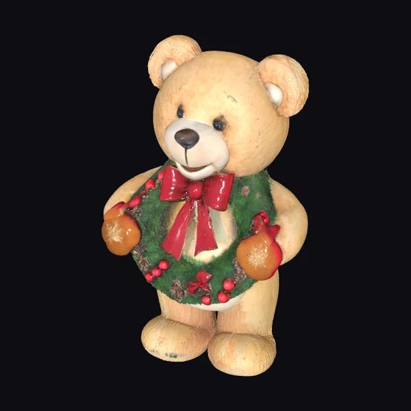 Christmas Teddy Bear Wreath