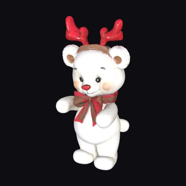 Cute Teddy Bear Reindeer