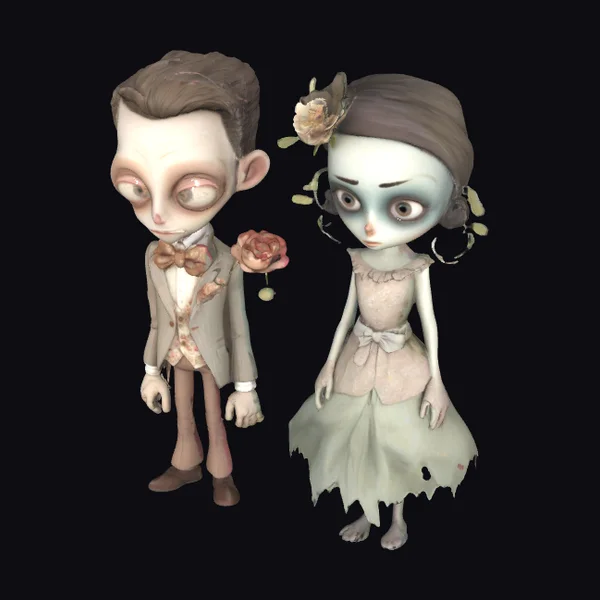 Zombie Wedding Couple