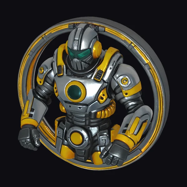 Armored Robot Portrait