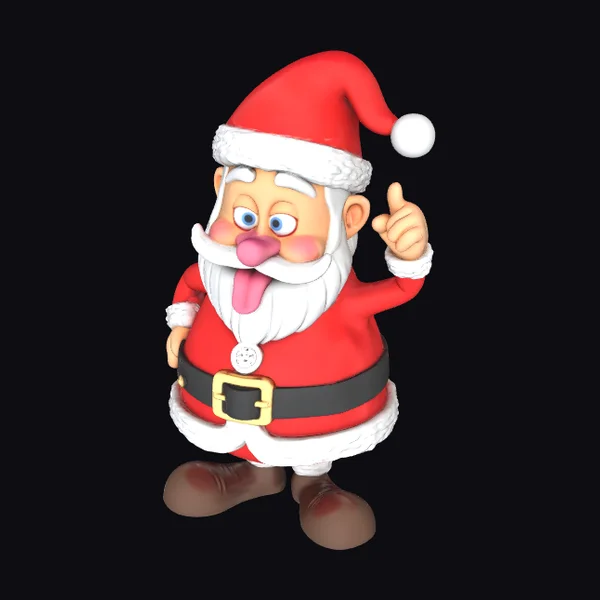 Santa's Quirky Gesture