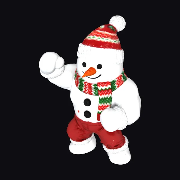 Festive Snowman Figure