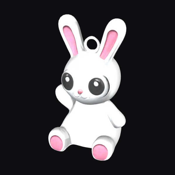 Cute Bunny Keychain