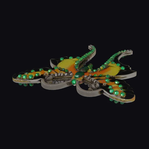 Butterfly Earrings with Pearls