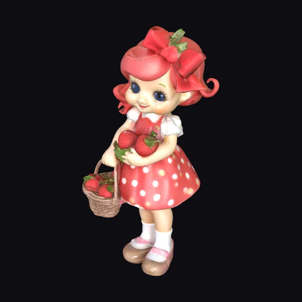Strawberry Girl with Basket