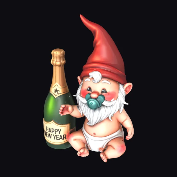 New Year's Baby Gnome