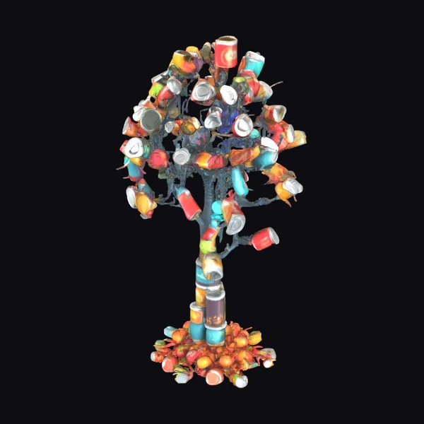 Tree of Tin Cans
