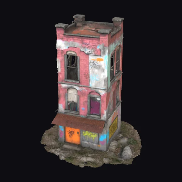 Weathered City Building Facade