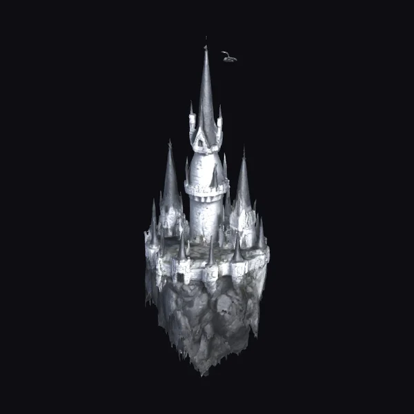 Dark Castle on Mountain