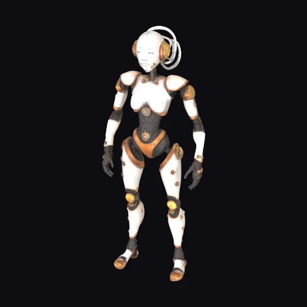 Steampunk Female Robot