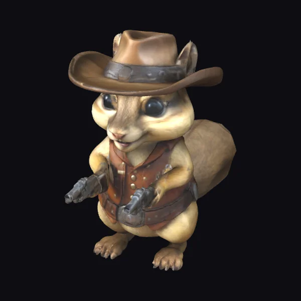 Western Chipmunk Gunslinger