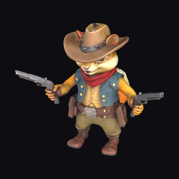Western Chipmunk Gunslinger