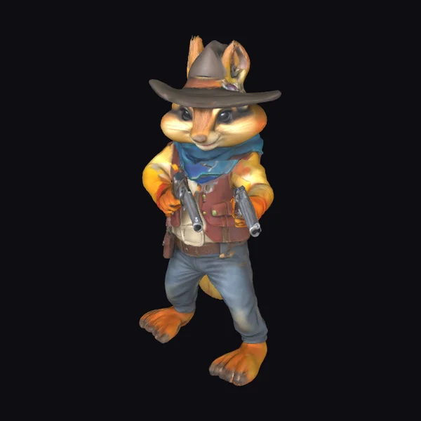 Western Chipmunk Gunslinger