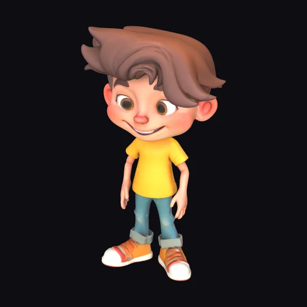 Cartoon Boy Character