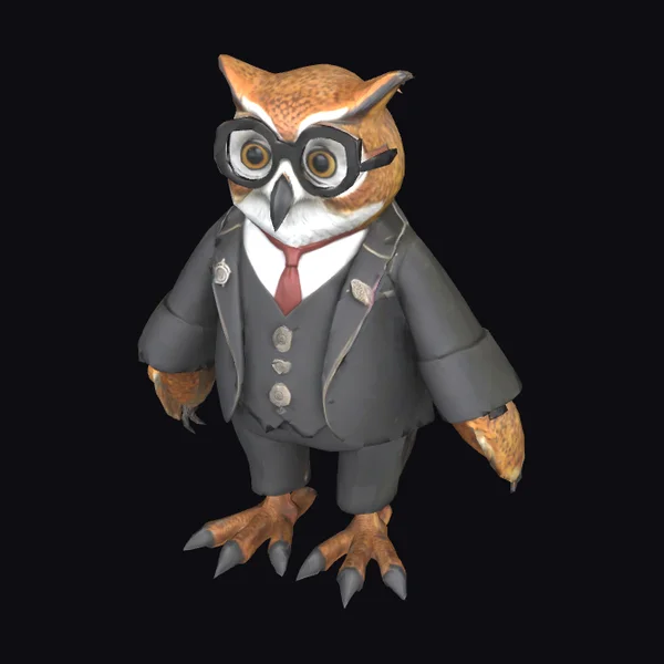 Anthropomorphic Owl Businessman