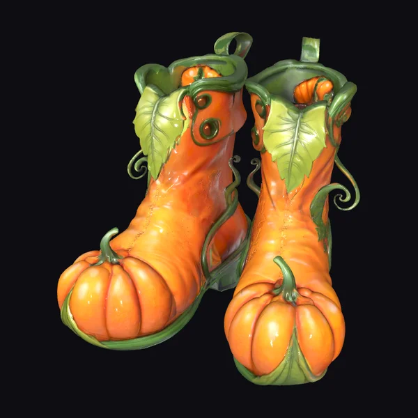 Pumpkin Shaped Boots