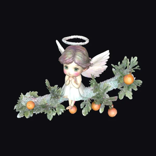 Angel on Frosted Twig