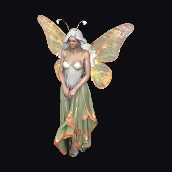 Butterfly Fairy in Green