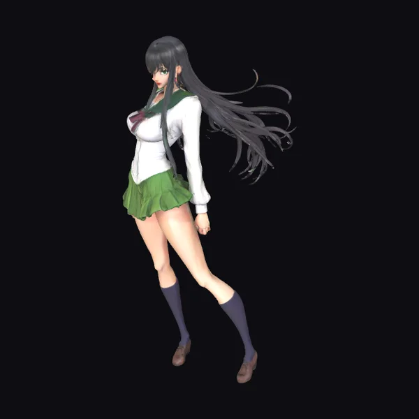 Anime Girl in Uniform