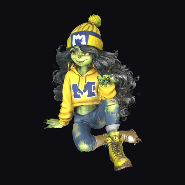 Grinch in Michigan Attire