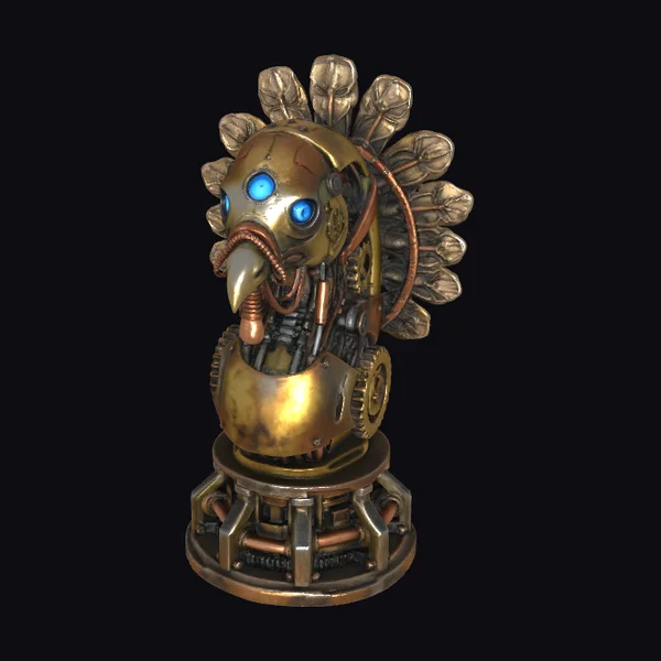 Steampunk Turkey Bust