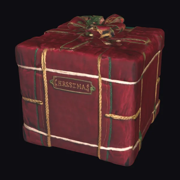 Wrapped Christmas Gift Box