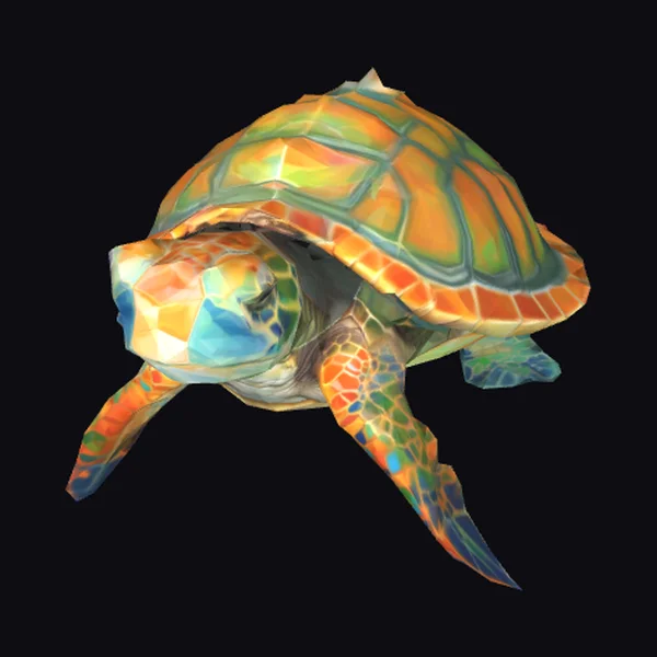 Colorful Sea Turtle