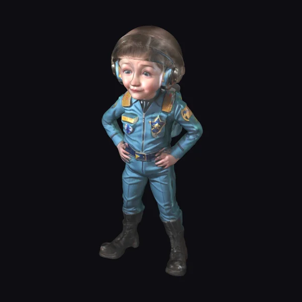 Young Boy in Space Suit